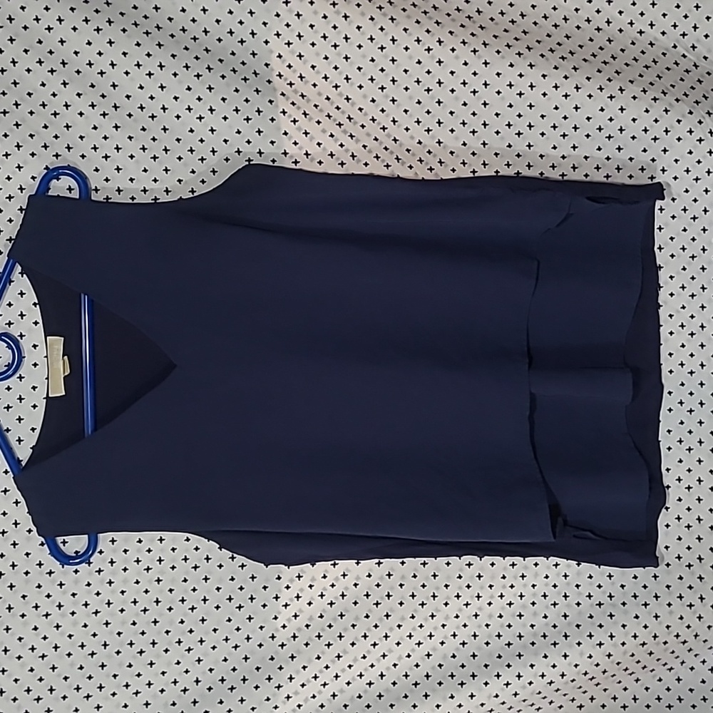 Michael Kors Navy Blue Tank Top Office Wear
